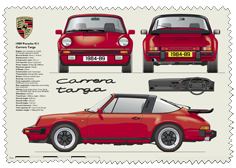 Porsche 911 Carrera Targa 1984-89 Glass Cleaning Cloth